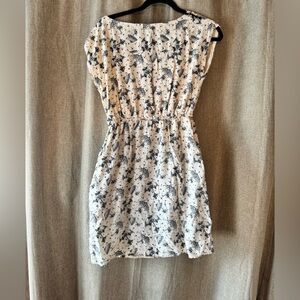 Tulle Black and White Splatter Umbrella Print Mini Dress